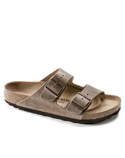Birkenstock - Arizona Oiled Leather Sandal - Tobacco Brown